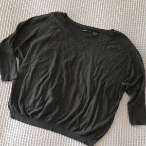 Moda International Cotton/Cashmere Crew Neck Sweater